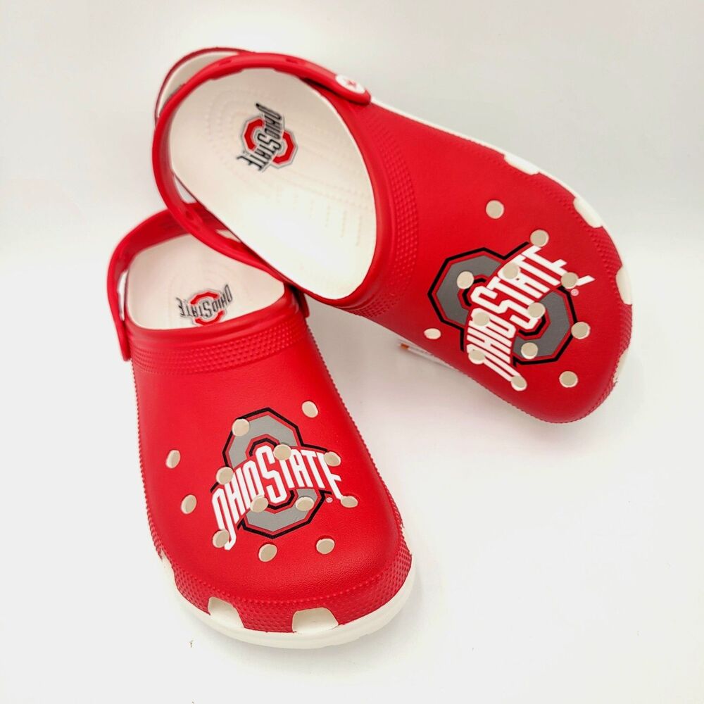Ohio State Buckeyes Crocs Classic Clogs Men's 9 / W11 NEW - Picture 7 of 9